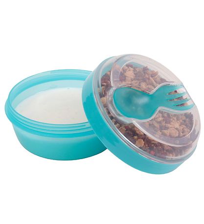 Carl Oscar Snackbox m. Kleelement - 7 cm - Turquoise