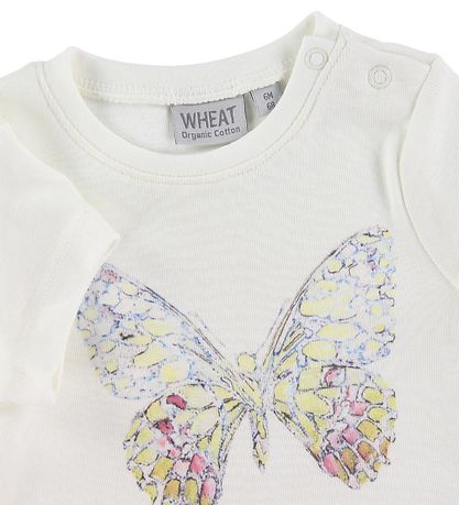 Wheat T-shirt - Butterfly - Ivory