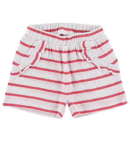 Name It Shorts - NbfHollie - Claret Red m. Striber