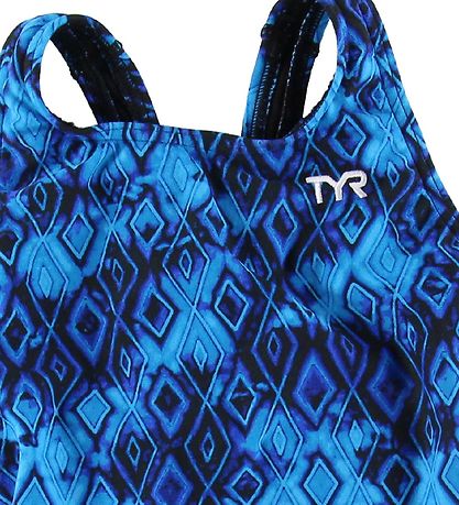 TYR Badedragt - Glacial Maxfit - Blå m. Mønster