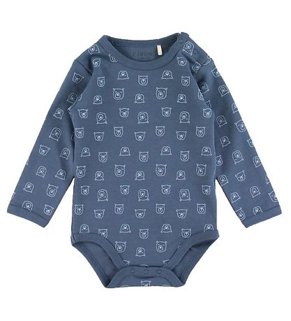 Fixoni Sparkedragt m. Body l/æ - Light Blue/Blå m. Bjørn