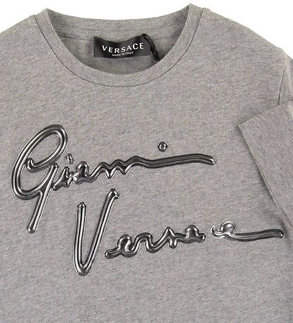 Versace T-shirt - Grmeleret m. Tekst