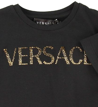 Versace T-shirt - Sort m. Similisten