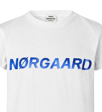 Mads Nrgaard T-shirt - Tuvina - Hvid m. Bl