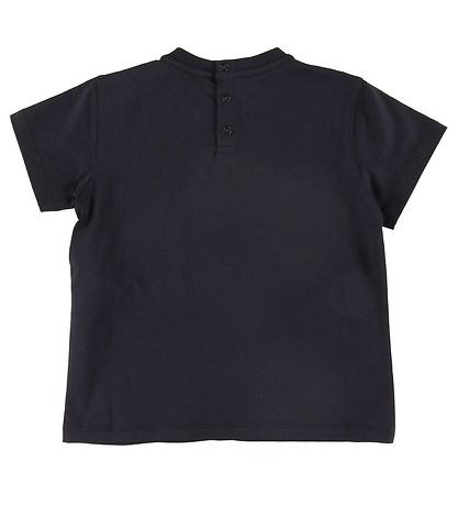 Emporio Armani T-shirt - Navy m. Broderi