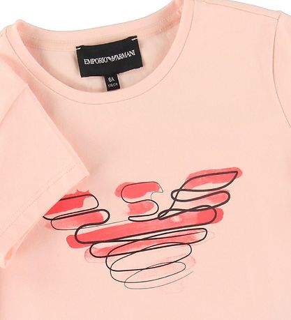 Emporio Armani T-shirt - Rosa m. Logo