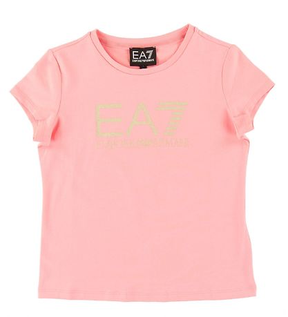 EA7 T-shirt - Quartz Pink m. Slvglimmer