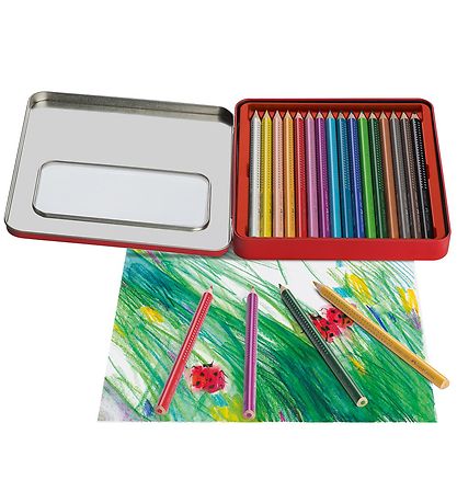 Faber-Castell Farveblyanter - Jumbo Grip - Akvarel - 16 stk - Mu