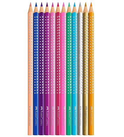 Faber-Castell Farveblyanter - Grip - 12 stk - Sparkle