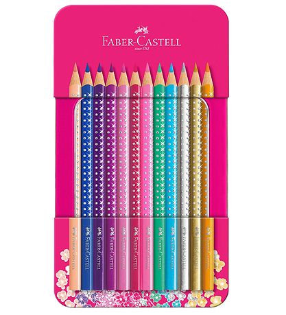 Faber-Castell Farveblyanter - Grip - 12 stk - Sparkle