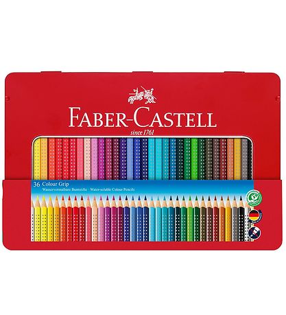 Faber-Castell Farveblyanter - Grip - Akvarel - 36 stk - Multi