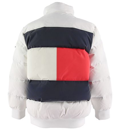 Tommy Hilfiger Dunjakke - U Reflective Flag - Hvid