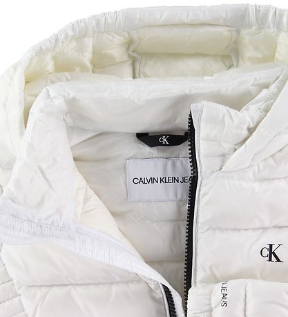 Calvin Klein Dunjakke - Fitted Light Down Jacket - Hvid