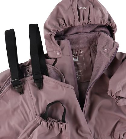 CeLaVi Regntøj m. Seler/Fleece - Recycle PU - Moonscape