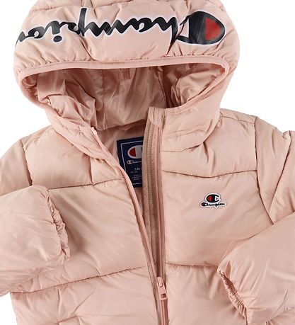 Champion Hooded Dynejakke - Rosa