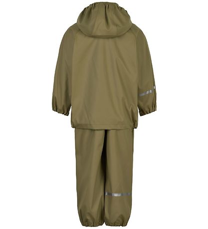CeLaVi Regntøj m. Seler - PU - Khaki
