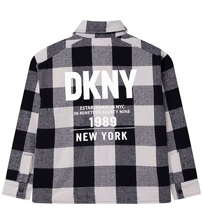 DKNY Skjorte - Sort/Hvidternet m. Print