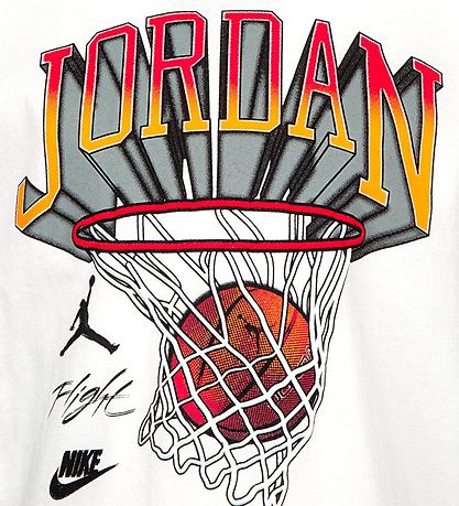 Jordan T-shirt - Hoop Style - Hvid m. Print