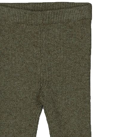 Fliink Leggings - Strik - Benna Rib - Burnt Olive