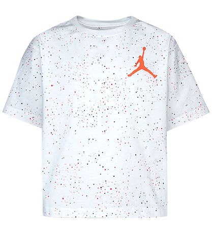 Jordan T-Shirt - Color Mix Speckle Aop - Hvid m. Prikker