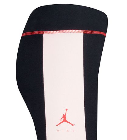 Jordan Leggings - Big Jumpman X Nike - Sort m. Rosa/Neon