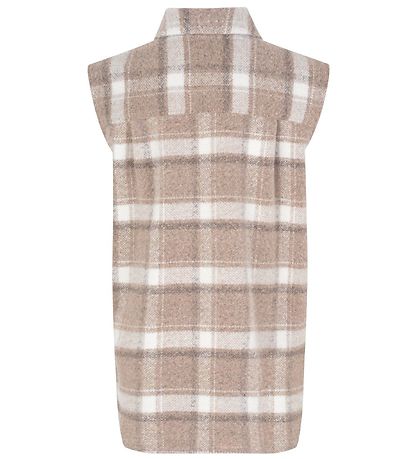 Designers Remix Vest - Uld/Polyester - G Jayden - Beige Check