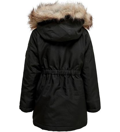 Kids Only Jakke - Noos - KogIris - Sort/Fur Light Grey