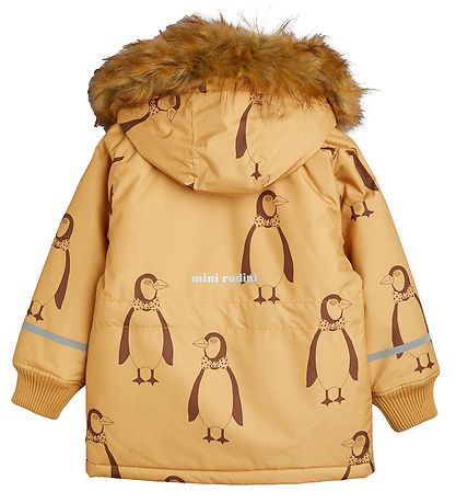 Mini Rodini Vinterjakke - Penguin - Beige