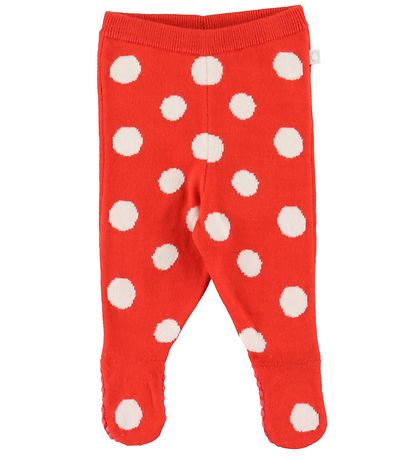 Stella McCartney Kids Leggings m/f - Strik - Rd m. Prikker