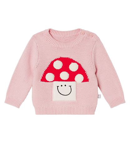 Stella McCartney Kids Bluse - Strik - Rosa m. Svamp