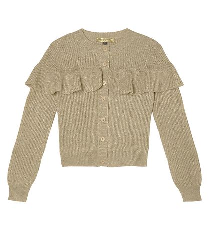 Stella McCartney Kids Cardigan - Strik - Beige/Guld