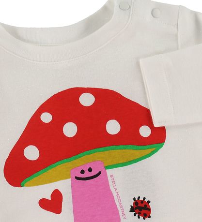 Stella McCartney Kids Bluse - Hvid m. Svamp