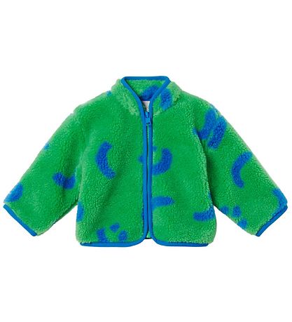 Stella McCartney Kids Fleecejakke - Bl/Grn m. Smiley