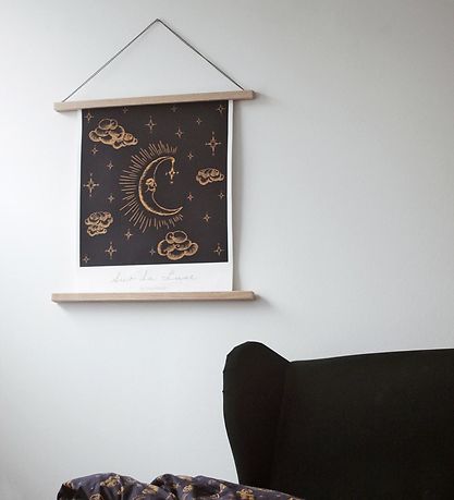 VACVAC Plakat - Håndlavet - 40x50 cm - Night Blue