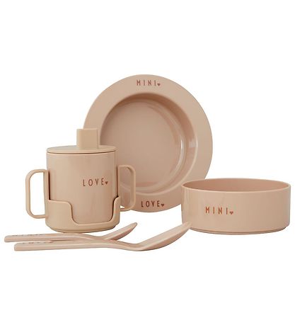 Design Letters Spisesæt - Tritan - 5 dele - Mini Favourite - Bei