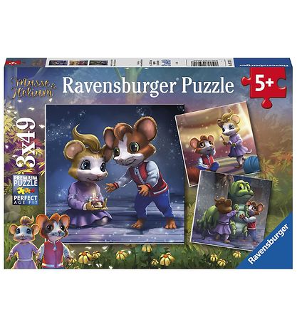 Ravensburger Puslespil - 3x49 Brikker - Musse & Helium