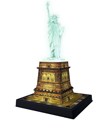 Ravensburger 3D Puslespil - 120 Brikker - Statue of Liberty Nigh
