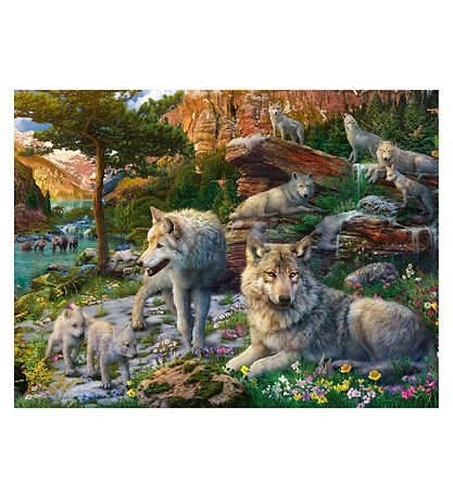 Ravensburger Puslespil - 1500 Brikker - Wolves In Spring