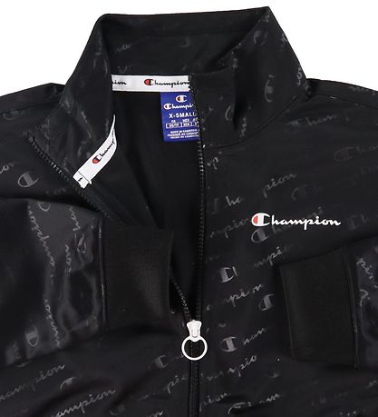 Champion Fashion Cardigan - Sort m. Logoer