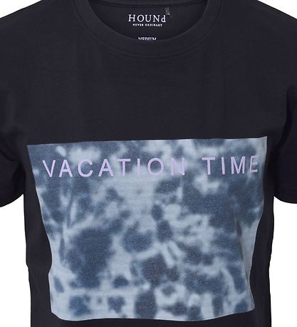 Hound T-shirt - Sort m. Print