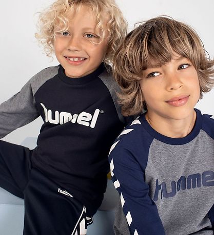 Hummel Bluse - hmlBoys - Sort/Grmeleret