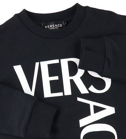 Versace Sweatshirt - Logo - Sort/Hvid
