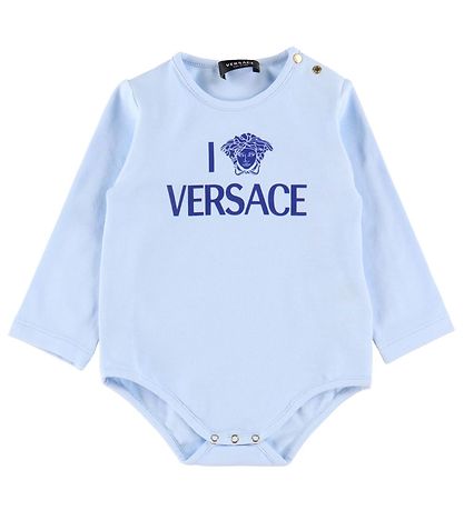 Versace Gaveske - Bodyer l/ - 3-pak - Baby Blue