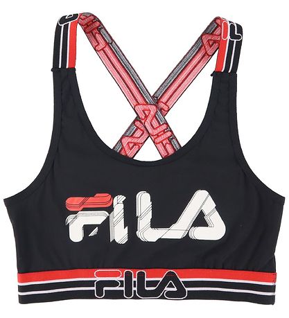 Fila Top - Sort/Rd m. Logo