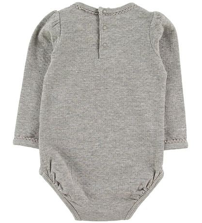 Mini A Ture X-Mas Body l/ - Maxie - Light Grey Melange