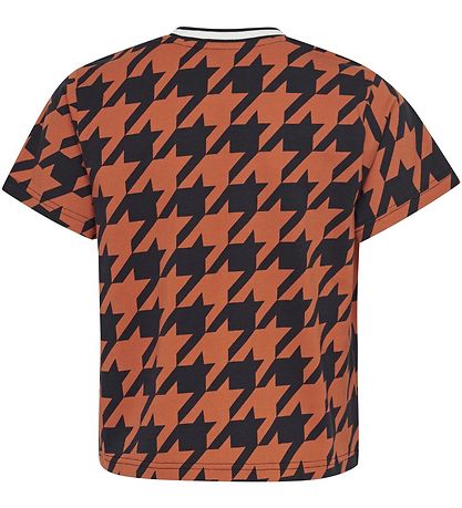 Hummel T-shirt - HMLChick - Navy/Orange m. Tern