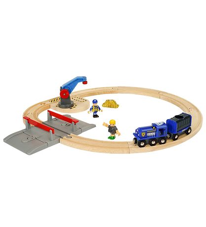 BRIO World Togbane - 17 dele - Guldtransportst 33812