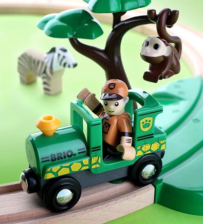 BRIO World togbanest - 17 dele - Safari 33720