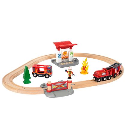 BRIO World Togbane - 18 dele - Brandmand 33815