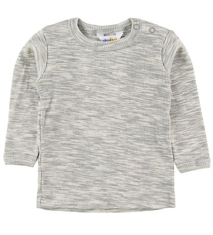 Joha Bluse - Gråmeleret
